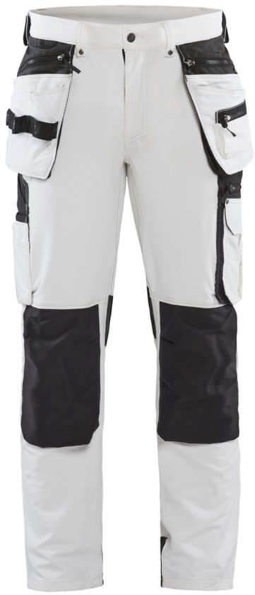 Pantalon de peintre Blaklader avec stretch 4 directions 1079-1645 - Wit/ Gris foncé - D108