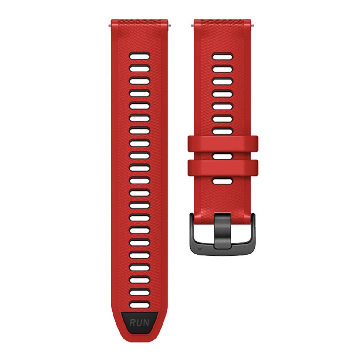 Geschikt voor Garmin 265-965 Smartwatch siliconen tweekleurige sport- en vrijetijdshorlogeband vervangende polsband, 22 mm snel los te maken siliconen horlogeband voor sport. Geschikt voor Garmin Vivoactive 4 armband.