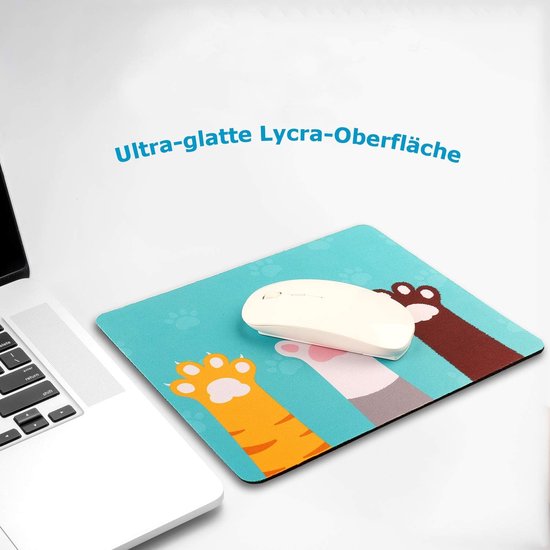 Gaming Muismat met Kat Motief - Antislip en Compact Ontwerp — afbeelding 4