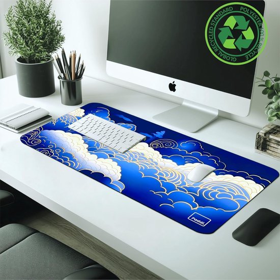 Grote Gaming Muismat XXL - Bureaumat van Gerecycled Materiaal - Extra Groot 900 x 400 x 3 mm — afbeelding 4