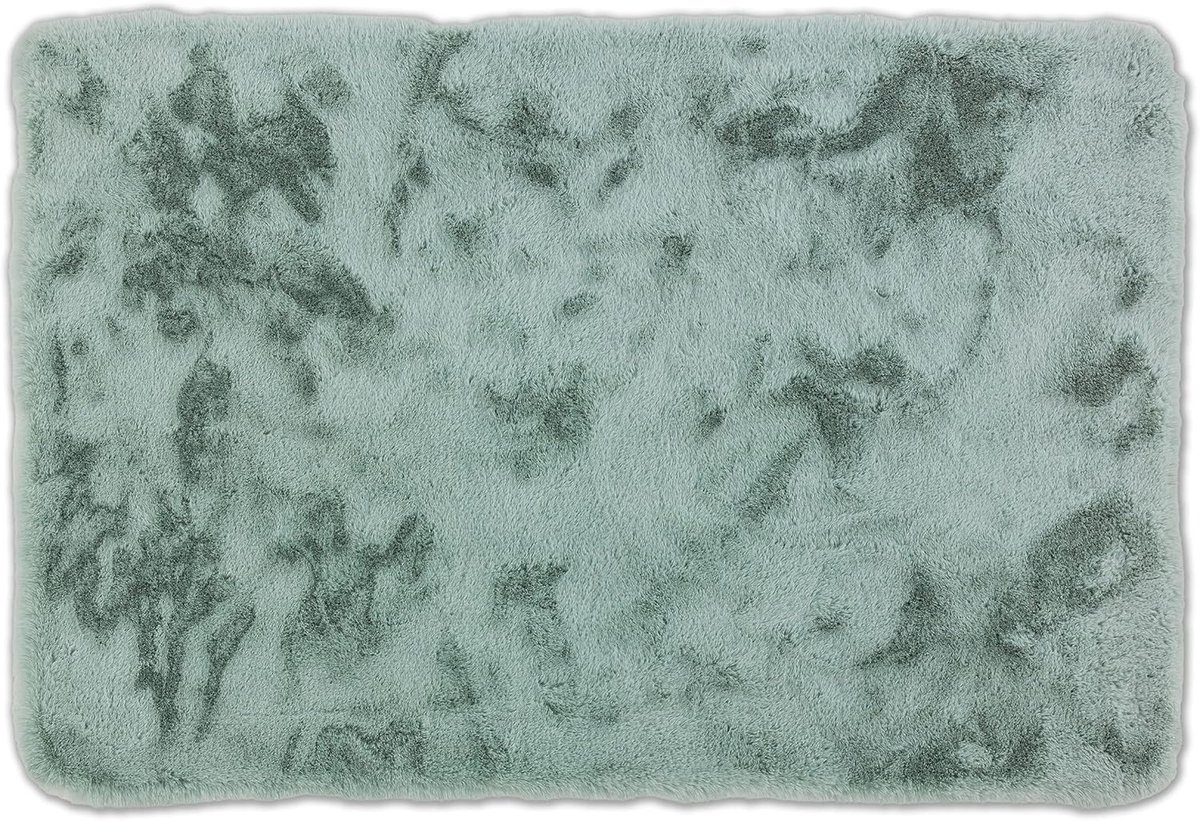 Badkamerkleed 40 x 60 cm - Zeer zachte mint badmat - Afwasbaar en antislip