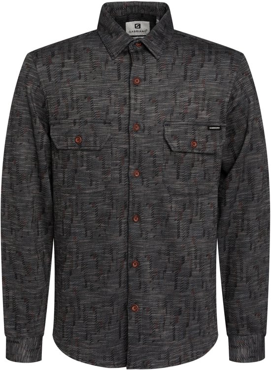 Gabbiano Overhemd Modieus Flannel Overhemd 335752 Black Mannen Maat - XXL