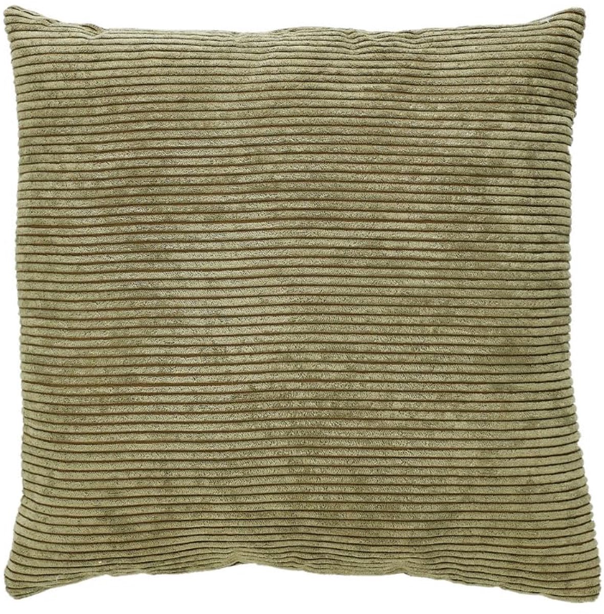 Azomor® Stijlvol olijfgroen sierkussen met corduroy look en vulling 40x40 cm
