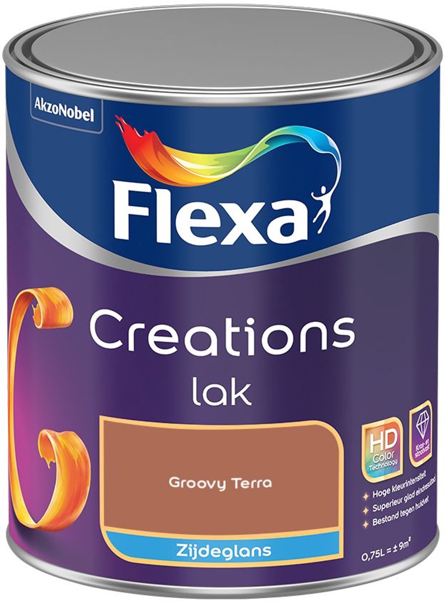 Flexa - Creations Lak Zijdeglans - Groovy Terra - Mengverf - 0.75 L