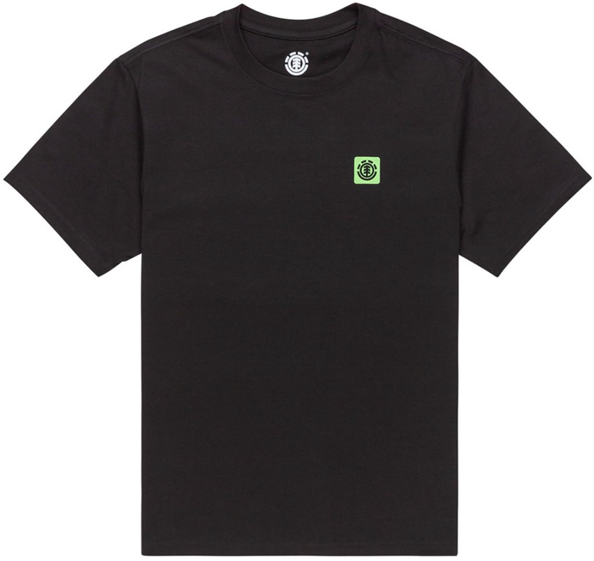 Element Joint Texture T-shirt Met Korte Mouwen Man Zwart