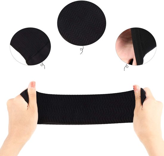 2-Paar Bovenarmvormende compressieband - Armvormende set - Yogamouwen - Elleboog- en polsbeschermers - Armmouwen - Geschikt voor oefeningen en fitness, dagelijkse vormgeving en het verbeteren van losse armen - Zwart van Merkloos — afbeelding 5