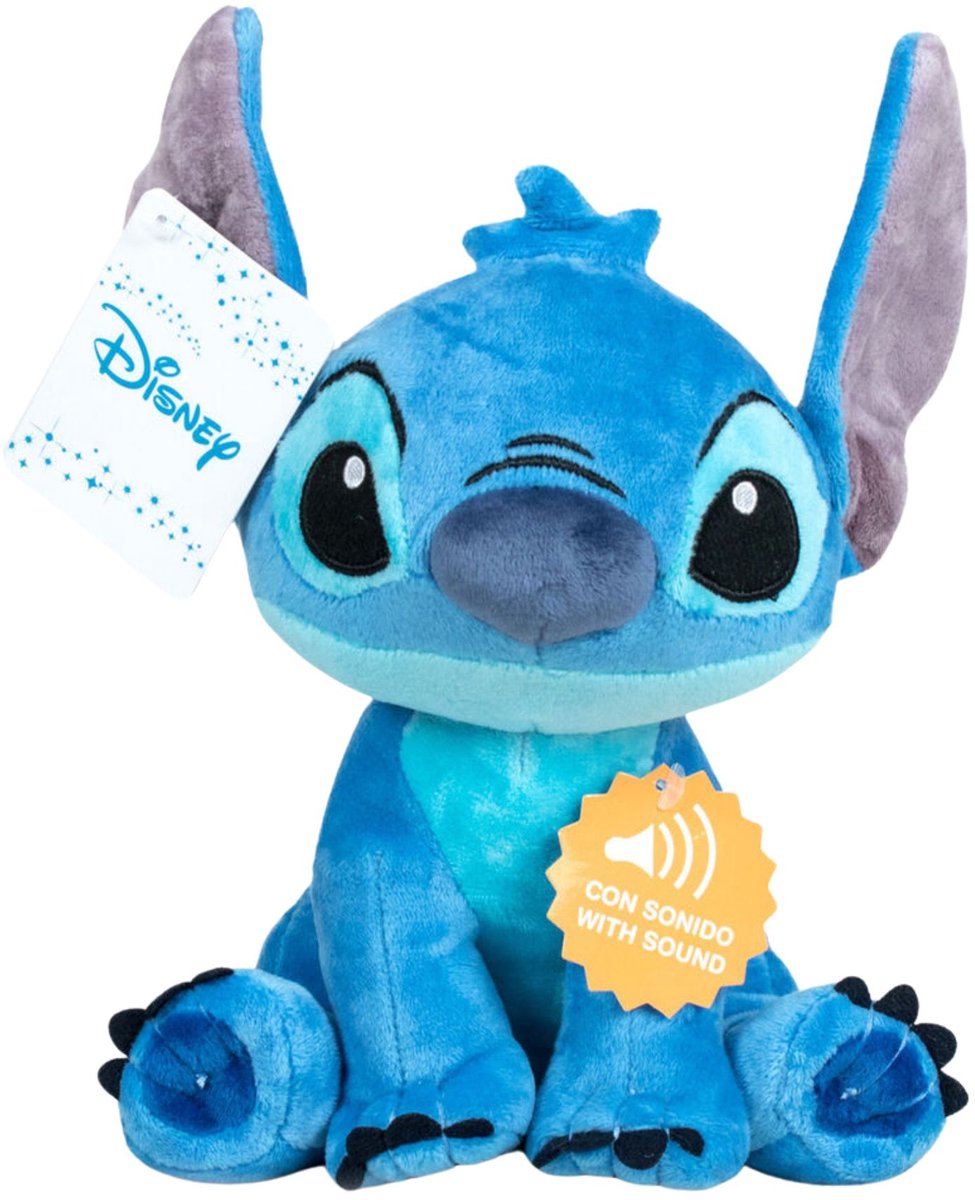 Stitch Knuffel Disney Junior 30 Cm Pluche Blauw - Play By Play — afbeelding 3
