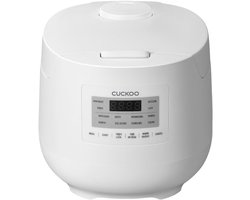 Cuckoo CR-0641F Rijstkoker Wit Anti-aanbaklaag, Met maatbeker, Rijstkookfunctie
