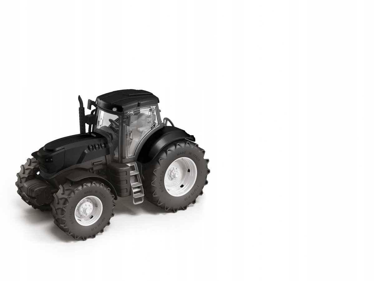 Adriatic Zwarte Kinder Tractor 1:16 - Speelgoed voor Binnen en Buiten