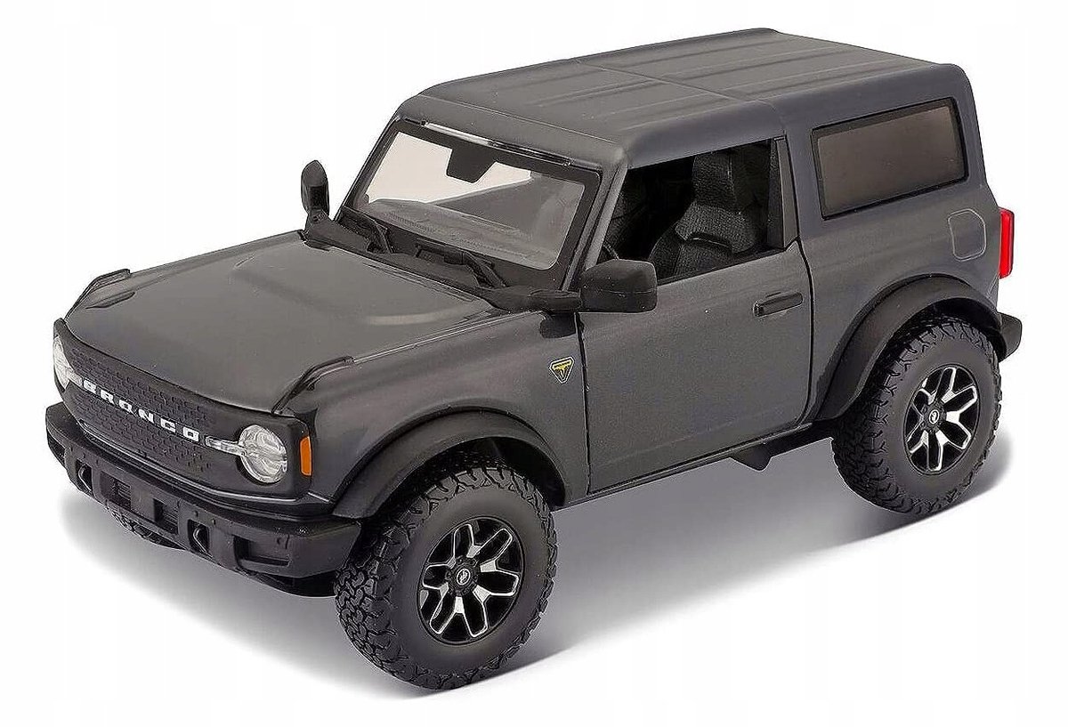 Maisto Ford Bronco Badlands 2021 Modelauto 1/24 - Donkergrijs Metaal