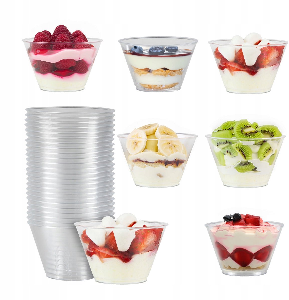48x Dessertbekers 70ml Tuli - Stijlvolle Serveertips voor Zoetigheden