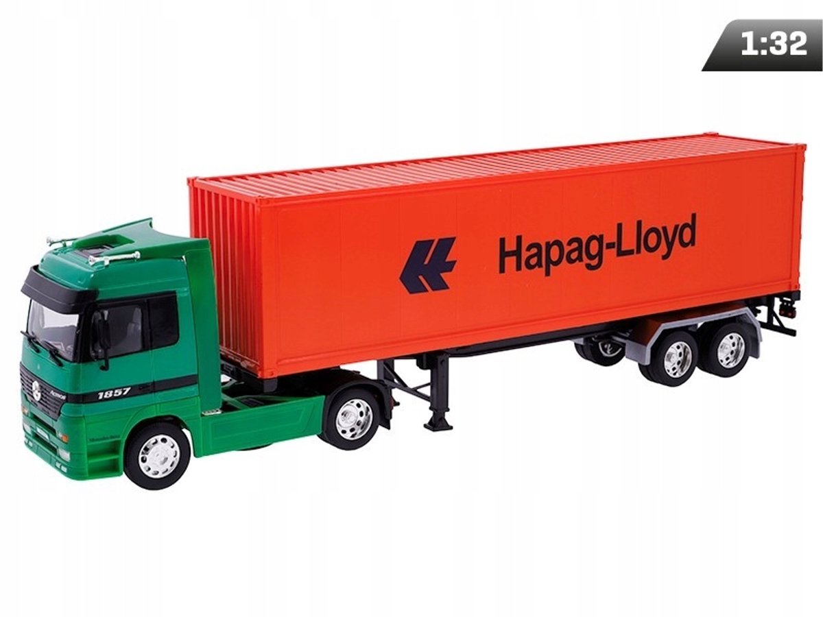 Dromader Mercedes-Benz Actros Groene Vrachtwagen met Container 1:32