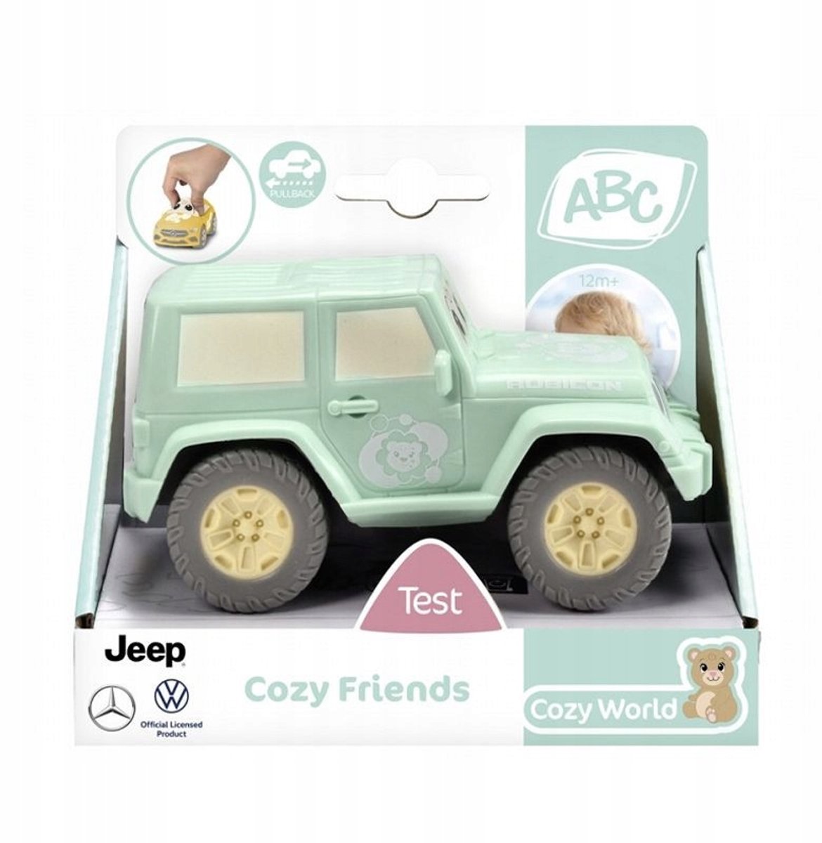 Dickie Toys Cosy Friends Jeep Mint - Speelgoedauto 12m+