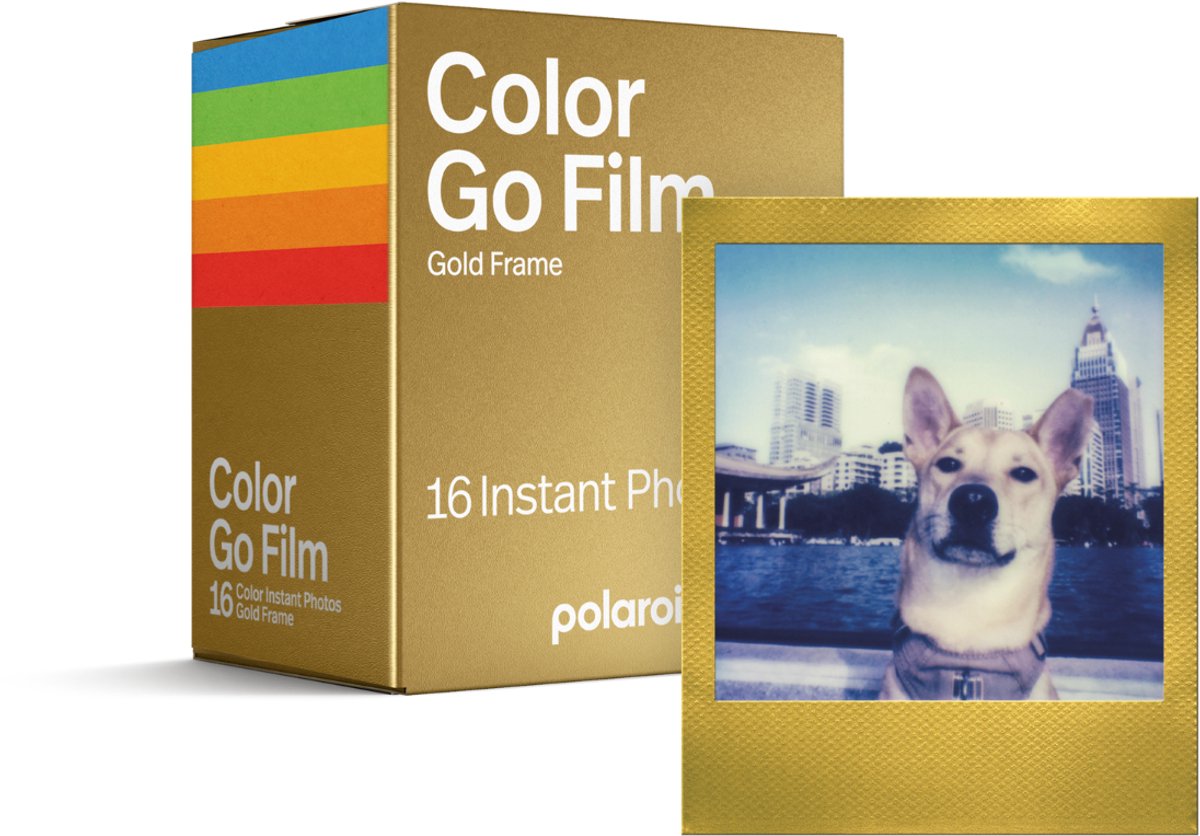 Polaroid GO instantkleurige film voor GO-camera - gouden kader dubbelpak