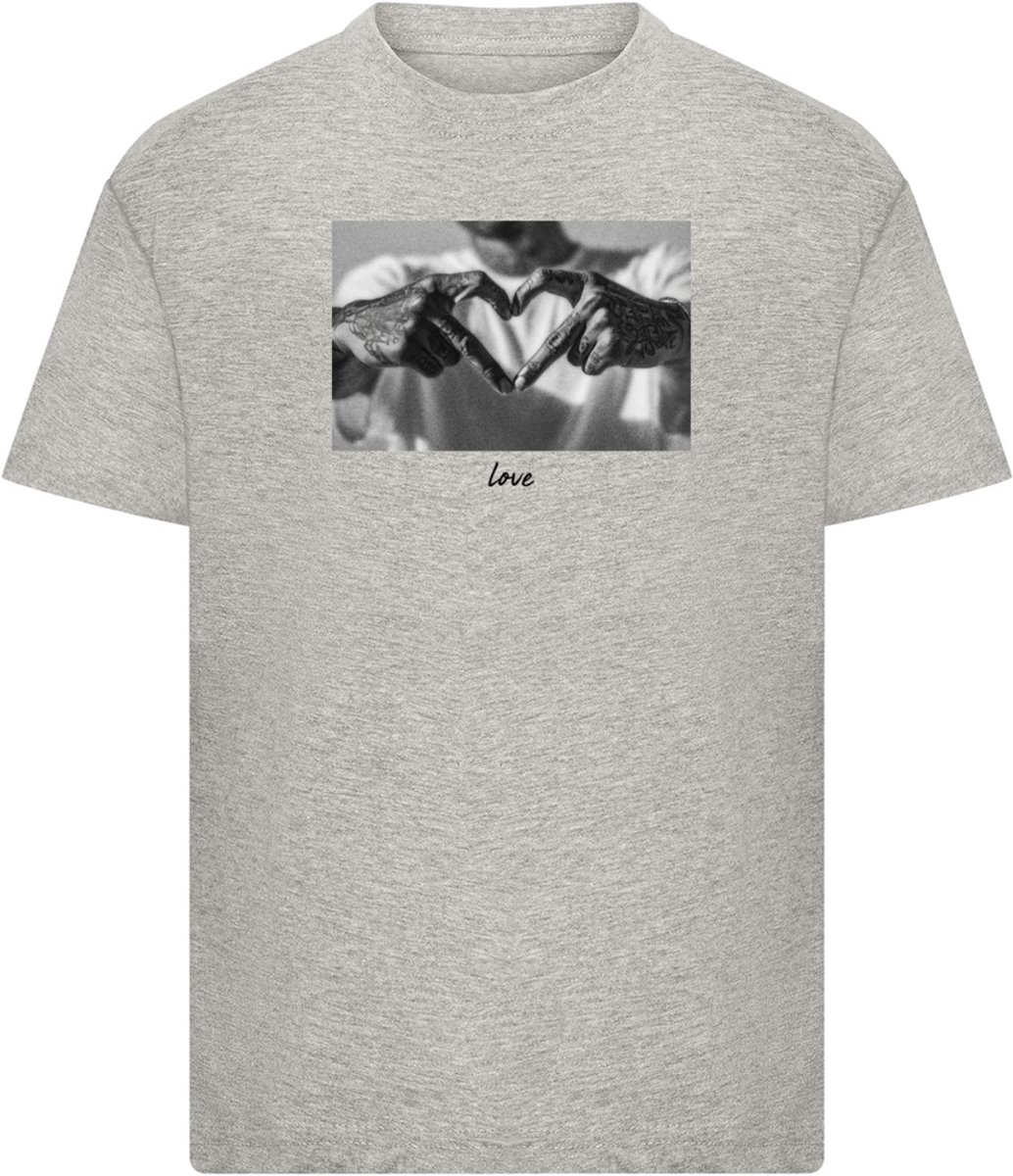Mister Tee Kids Heart Sign Kinder Tshirt Kids 122/128 Grijs