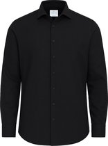 Chemise Vercate - Infroissable et sans repassage - Anthracite / Gris foncé - Coupe classique - Katoen Bamboe - Manches longues - Homme - Taille 37 / S