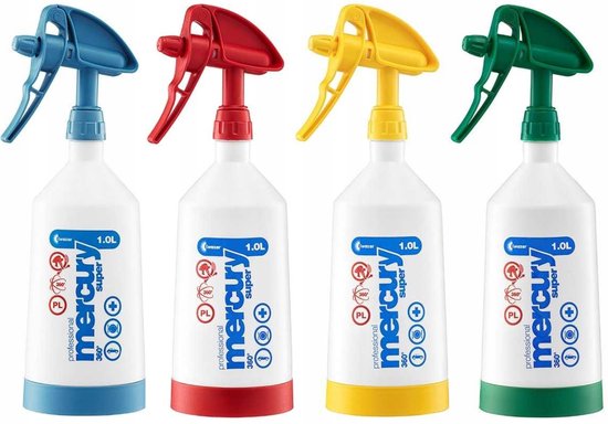 Kwazar Mercury Super Pro+ 360 1L Rode Spuitfles van Merkloos	 — afbeelding 2