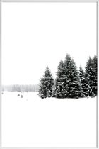JUNIQE - Poster met kunststof lijst White White Winter 2/2 -40x60