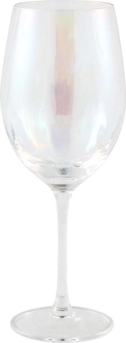 PTMD Kaylin Rode Wijnglas - H11 x Ø9 cm - Luster Glas - Transparant