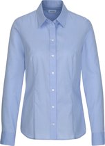 Seidensticker dames blouse regular fit - lichtblauw - Maat: 54