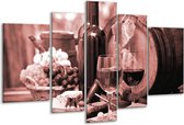 Peinture sur verre Vin, Cuisine | Marron, rouge | 170x100cm 5 Liège | Tirage photo sur verre |  F006749