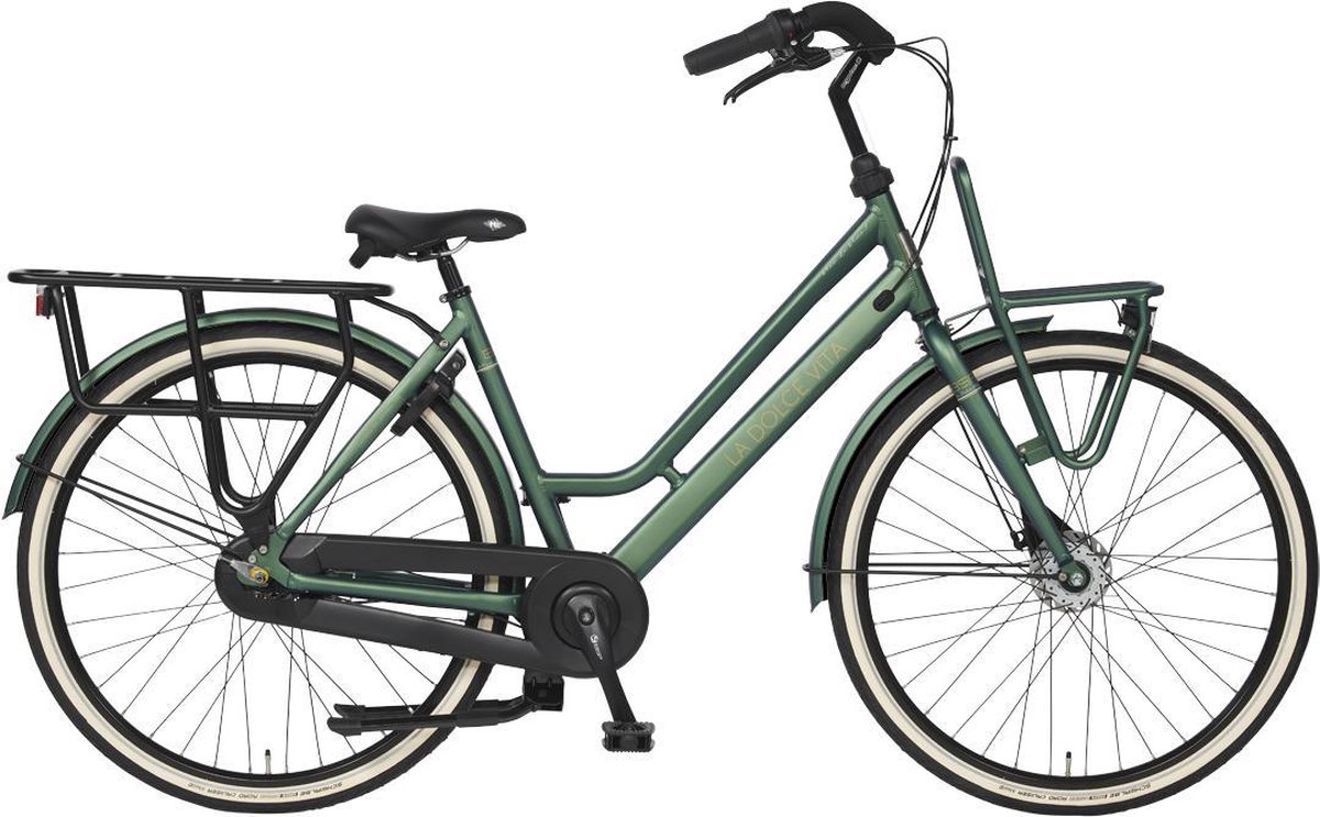BSP La Dolce Vita Moederfiets Dames 57 cm Honing Groen Matt 7v - Foto 1