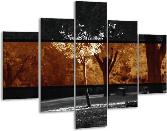 Peinture sur verre Paysage | Sépia, Marron | 100x70cm 5Liège | Tirage photo sur verre |  F001950