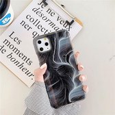Voor iPhone 12 mini TPU Smooth Marbled IMD mobiele telefoonhoes (graniet F14)