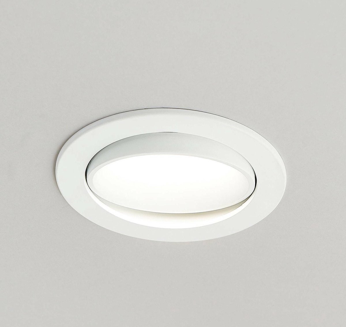 Arcchio - LED downlight - 1licht - kunststof - H: 7.5 cm - wit (RAL 9016) - Inclusief lichtbron