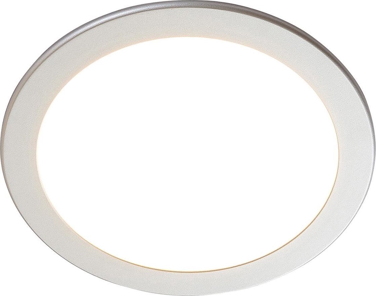 Arcchio - LED downlight - 1licht - kunststof - H: 3.2 cm - zilver, wit - Inclusief lichtbron