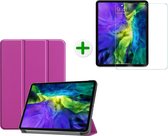 iPad Pro 2021 Hoes en Screenprotector - 11 inch - Tablet hoes en Screenprotector - Paars