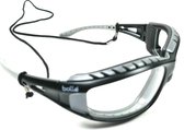 Bollé Tracker veiligheidsbril met heldere lens | Brilkoord - hoofdband en opbergzakje 4 delig