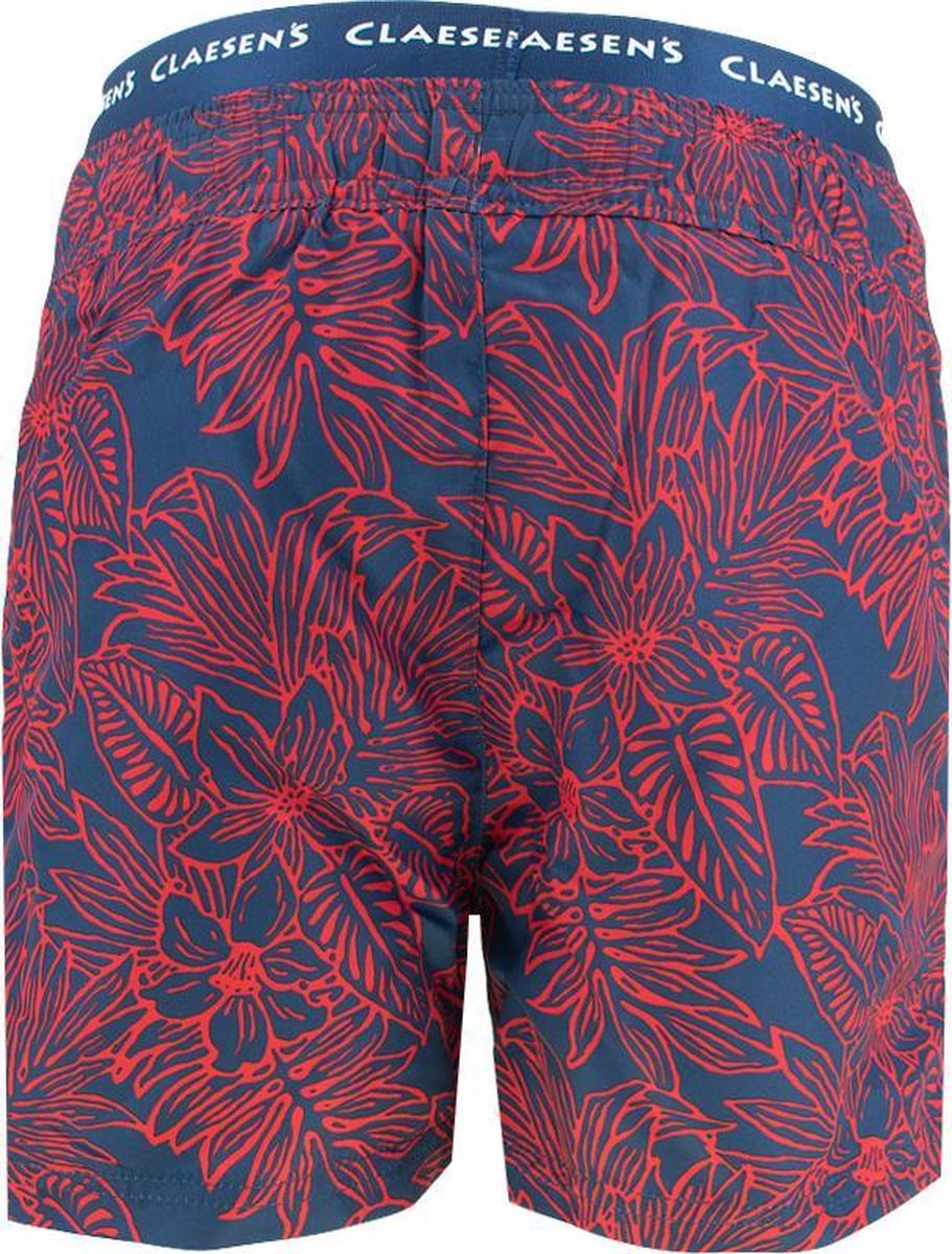 Claesen's zwemshort loose fit hawaii blauw & rood - 128/134 | bol.com