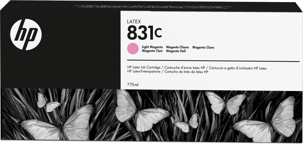 HP 831C 775ml Light licht Magenta Latex Ink Cartridge inkt
