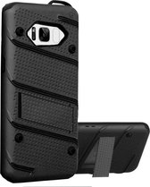 Hoesje met Standaard - Armour Stand - Telefoonhoesje voor Samsung Galaxy S8/Duos - Zwart