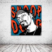 Pop Art Snoop Dogg Canvas - 90 x 90 cm - Canvasprint - Op dennenhouten kader - Geprint Schilderij - Popart Wanddecoratie