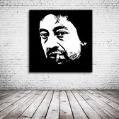 Pop Art Serge Gainsbourg Poster - 90 x 90 cm Fotopapier Mat 180 gr - Popart Wanddecoratie