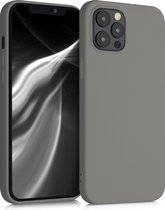 kwmobile telefoonhoesje geschikt voor Apple iPhone 12 Pro Max - Hoesje voor smartphone - Back cover in steengrijs