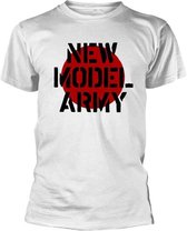 New Model Army Heren Tshirt -L- Logo Wit