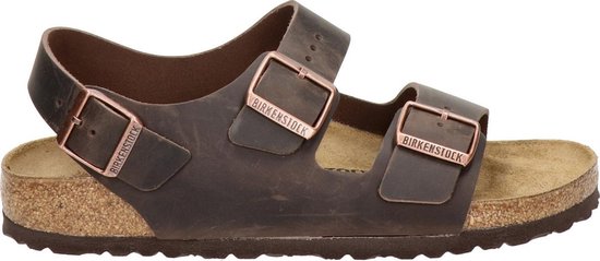Birkenstock MILANO - Volwassenen Heren sandalen - Kleur: Bruin - Maat: 43