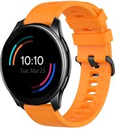 Shop4 - Bandje voor OnePlus Watch - Siliconen Oranje