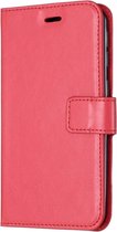 Portemonnee Book Case Hoesje Geschikt voor: iPhone 7 Plus / 8 Plus - rood
