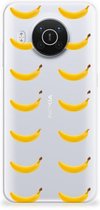 Silicone Back Cover Nokia X10 | X20 Telefoonhoesje met Naam Banana