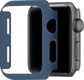 Telefoonglaasje Hoesje - Geschikt voor Apple Watch 4\ Apple Watch 5\ Apple Watch 6 - Kunststof - 40mm - Blauw