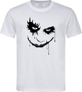 Wit T-Shirt met “ The Joker “ print Zwart  Size L