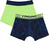 Vingino Lime Tiger 2 Pack Jongens Onderbroek - Maat 128