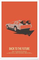 JUNIQE - Poster Back to the Future 2 - minimalistisch -13x18 /Oranje &