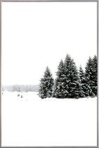 JUNIQE - Poster met kunststof lijst White White Winter 2/2 -30x45