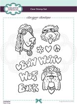 Creative Expressions Clear stamp - Honden - A5 - Set van 7 stempels