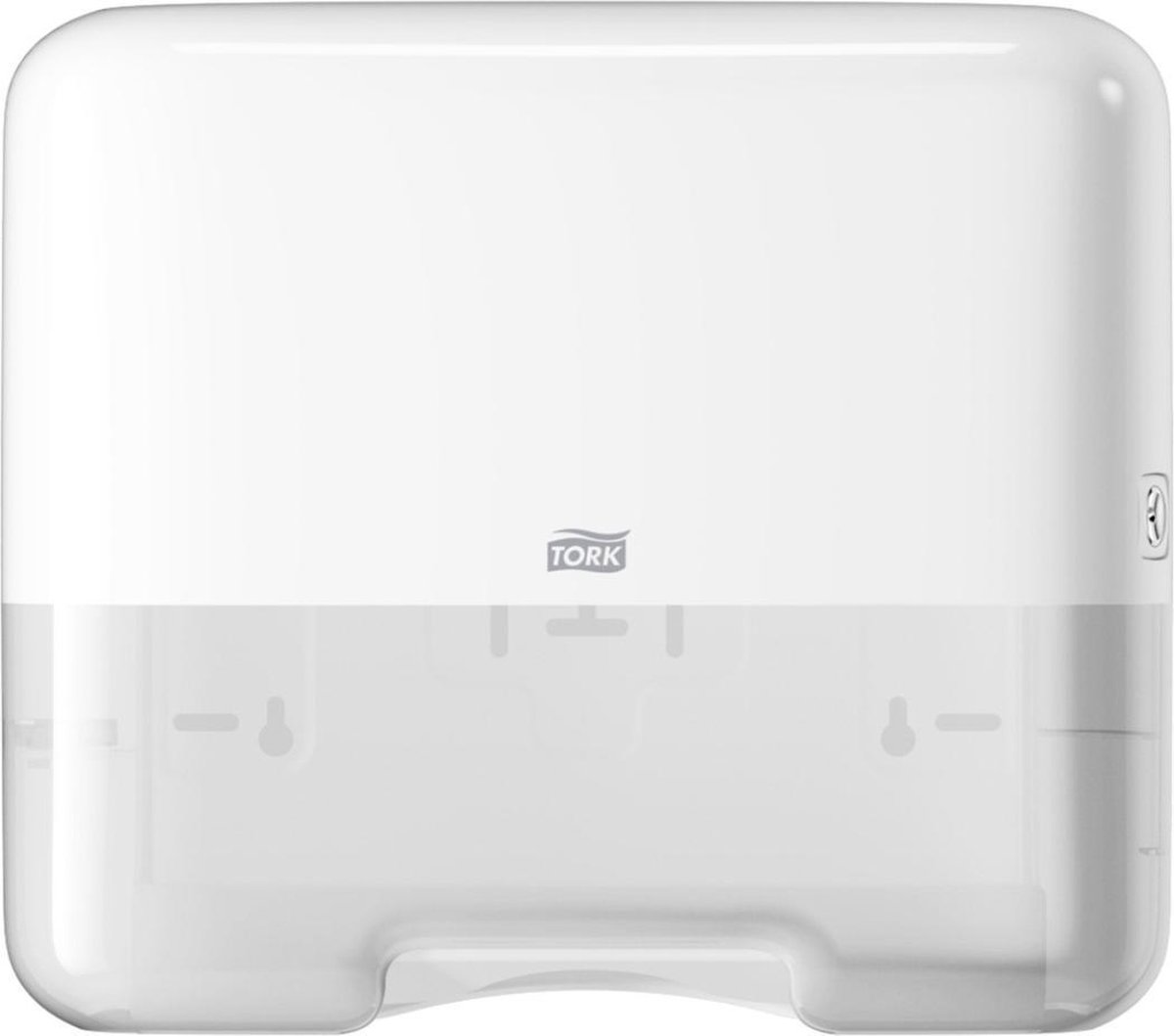Tork 553100 Dispenser handdoekdispenser z/c-vouw mini wit voor H3 (553100)